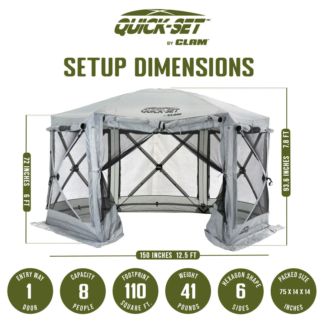 CLAM Quick-Set Pavilion: Ultimate Portable Outdoor Canopy Shelter for Any Adventure