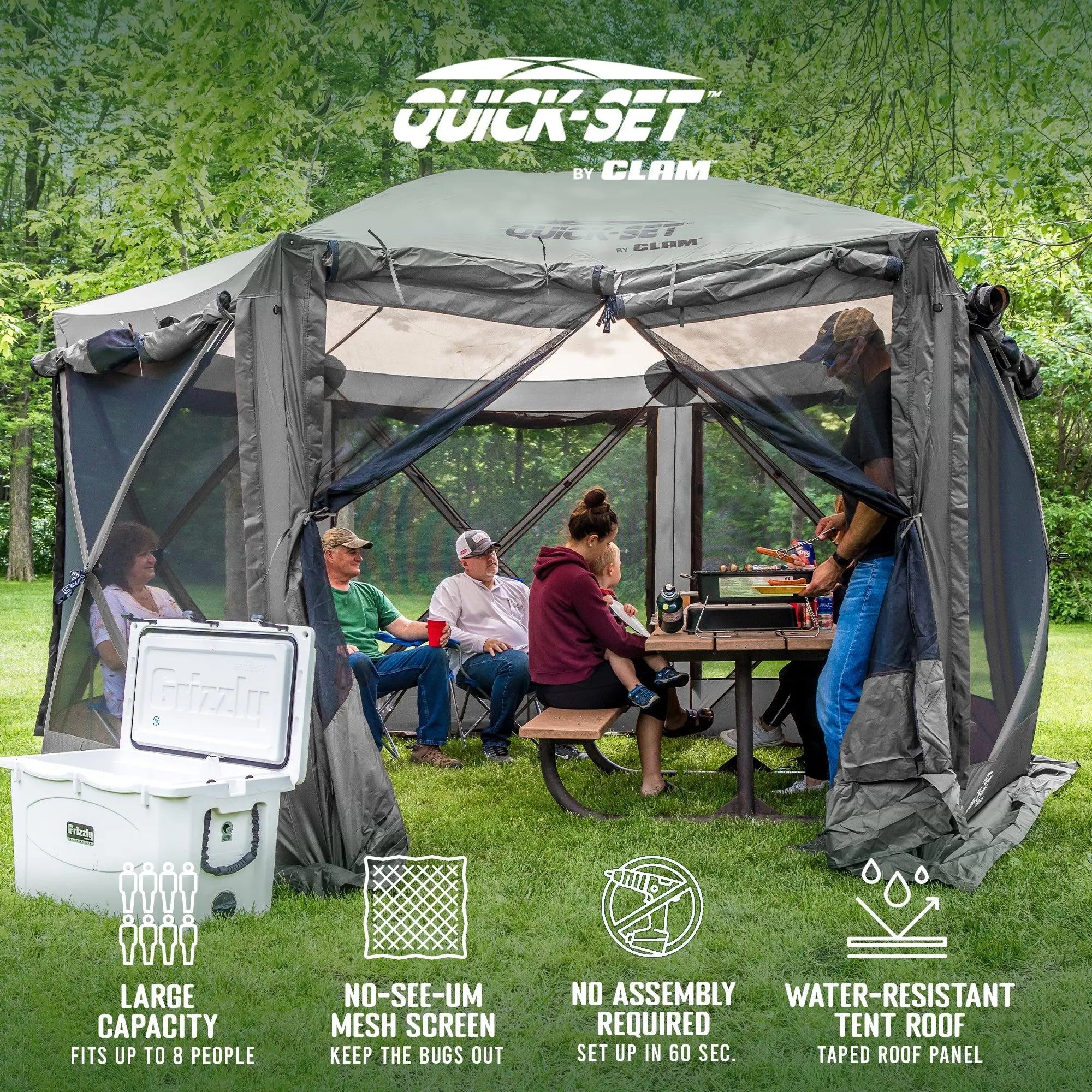 CLAM Quick-Set Pavilion: Ultimate Portable Outdoor Canopy Shelter for Any Adventure