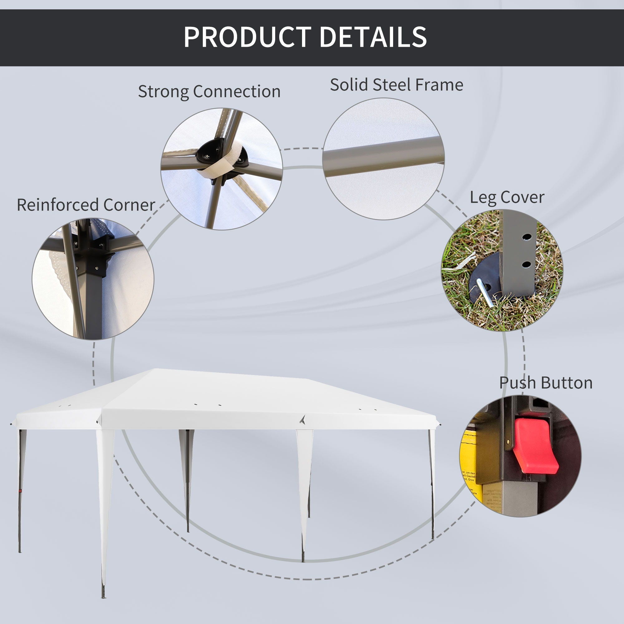 Heavy-Duty Pop Up Canopy Tent