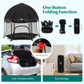 NNECW Portable Baby Playpen with Removable Canopy for Indoor & Outdoor Black